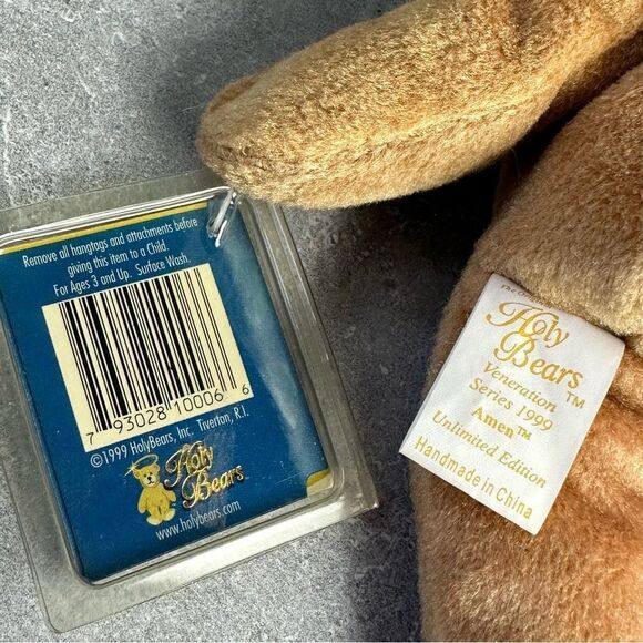 Vintage ‘99 Holy Bears Amen Veneration Ty Beanie Plush - Picture 3 of 5